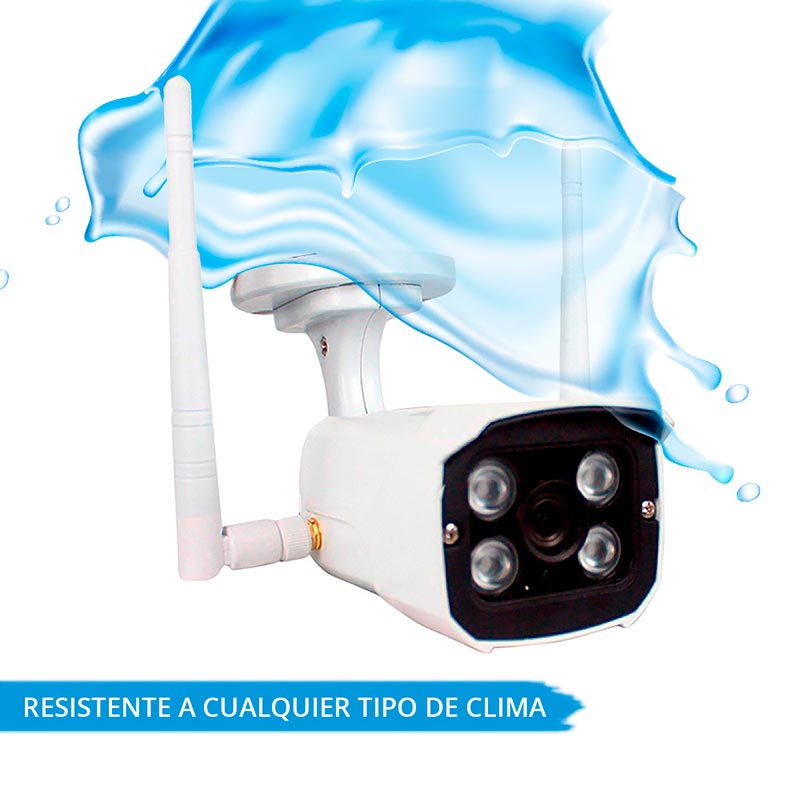 Redlemon Cámara De Seguridad Para Exteriores Wifi Ip, High Definition, Visión Nocturna, Detección De Movimiento