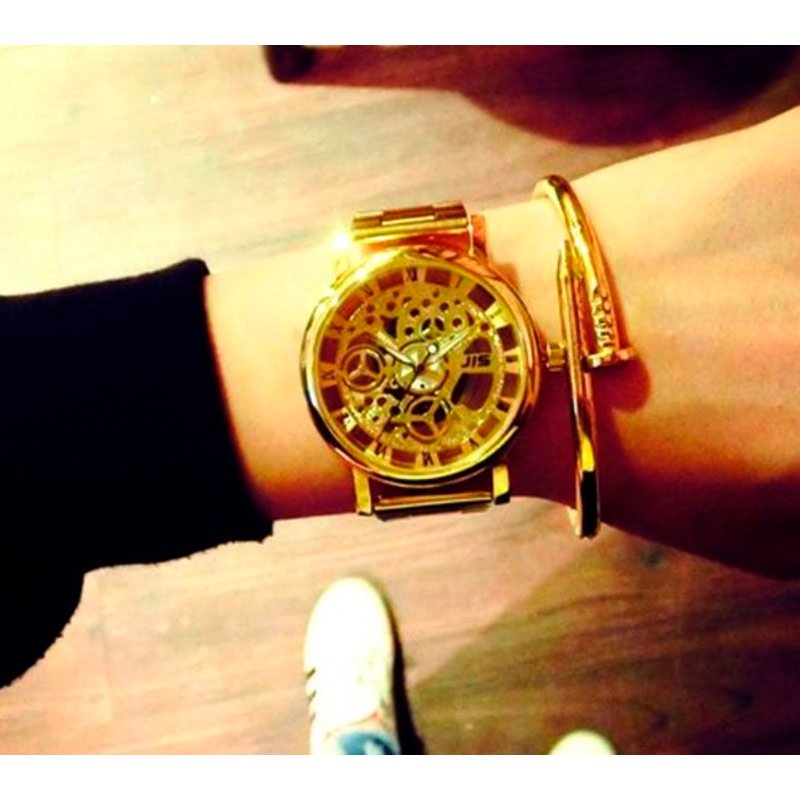 Reloj Luxury Gold Chain