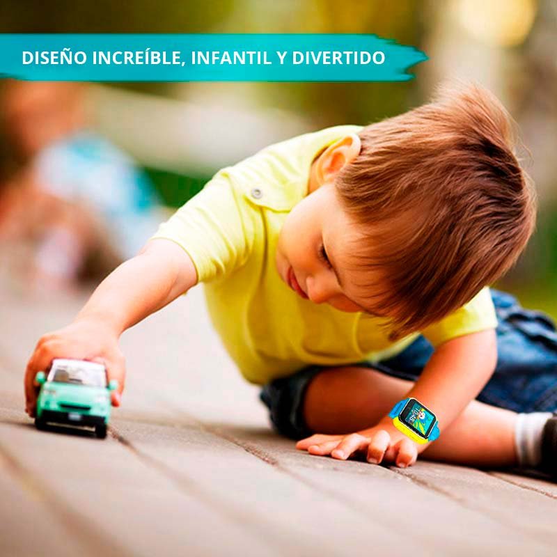 Redlemon Smartwatch para Niños con Localizador GPS y Cámara de 2.0 MP, Resistente al Agua. Entrada para Chip SIM, Llamadas Bidireccionales y de Emergencia, Pantalla Touch, Permímetro de Seguridad, Batería Recargable de Larga Duración, Sistema Android. Kids Smart Watch