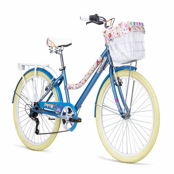 Bicicleta Urbana CAPRESSI R24 6v  AZUL BRILLANTE