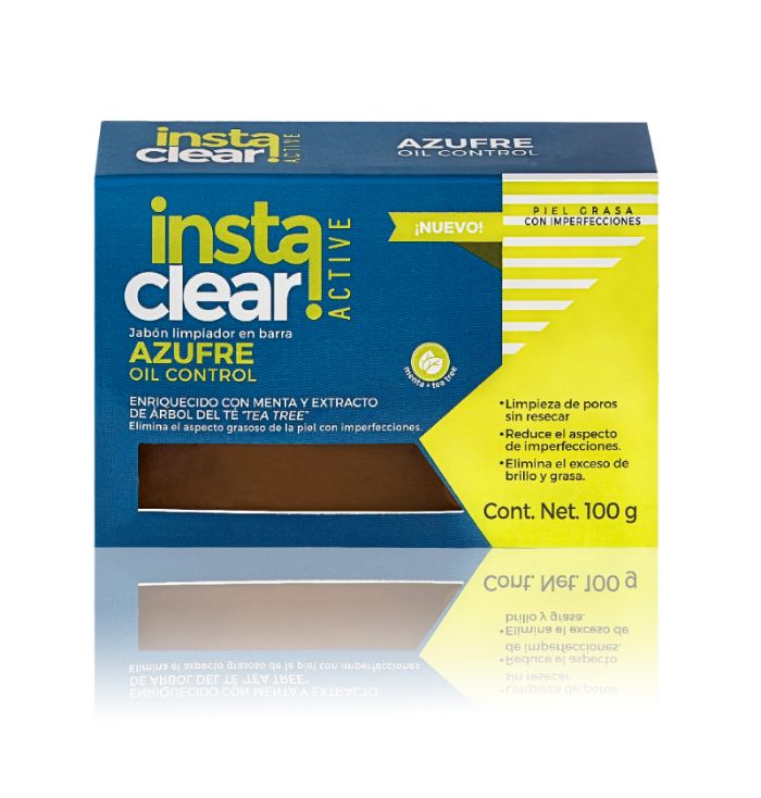 Jabón InstaClear Exfoliante Anti-Puntos Negros en barra - Pepino, Nuez y Jojoba - SKU 101959