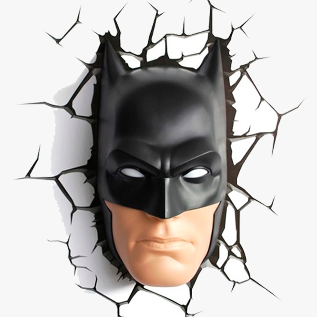 Lampara Decorativa Pared 3D Light Batman Cabeza DC Comics