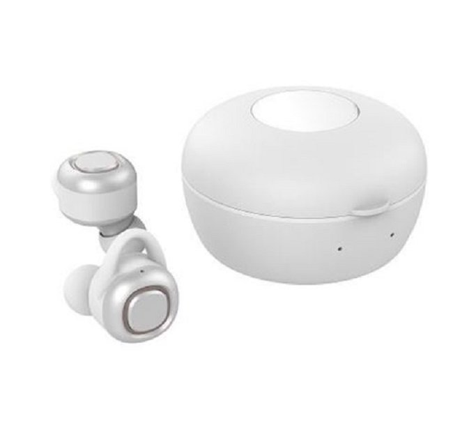 Audífonos Inalámbricos Mini Auriculares Deportivos Bluetooth 4.1 con Power Bank Blanco