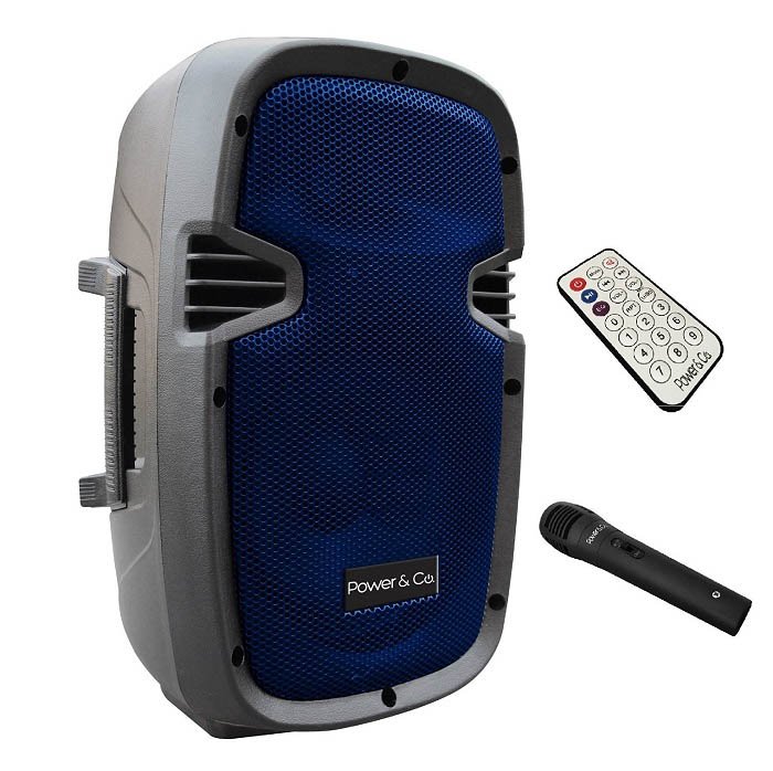 Bocina Power & Co Portatil Bluetooth Radio Micrófon XP-8000