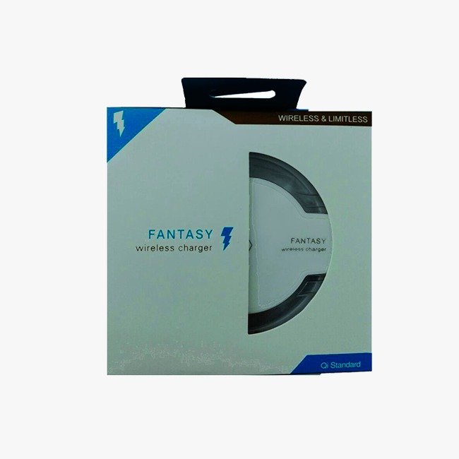 Cargador Inalámbrico Universal Qi Fantasy Samsung iPhone Blanco