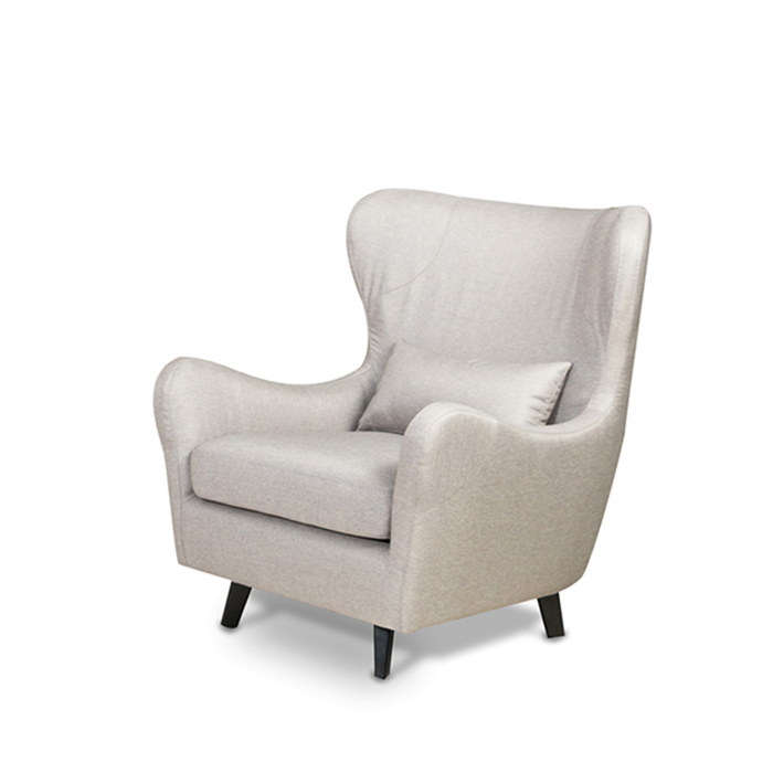 SILLON OCASIONAL LOLA TELA GRIS MIIRZA