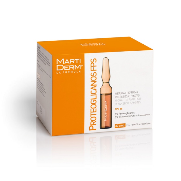 Martiderm Proteoglicanos 30 ampolletas FPS15