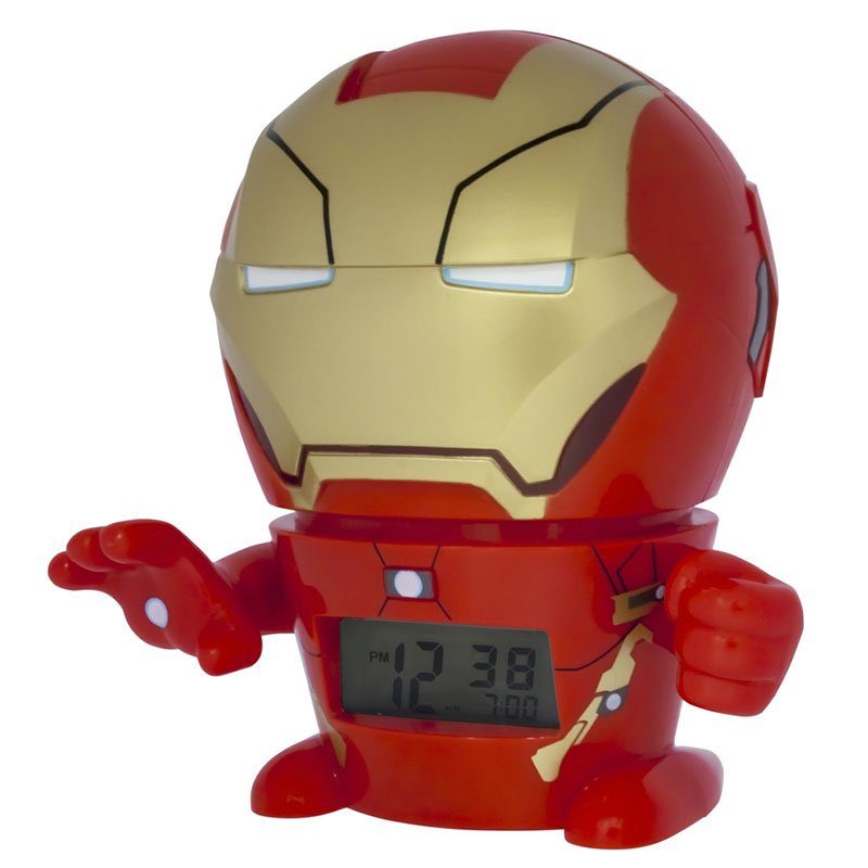 Marvel Iron Man Reloj Despertador de 14 cm de alto