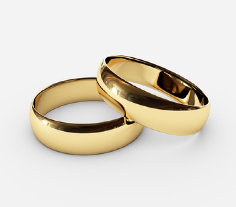 Argolla Svetlana Petrov® De Oro De 14K Acabado Brilloso De 6Mm