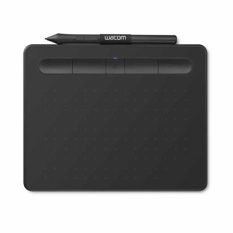 Tableta Digitalizadora Wacom Intuos con Bluetooth, tamaño chico, Color negro, 4096 niveles de presión