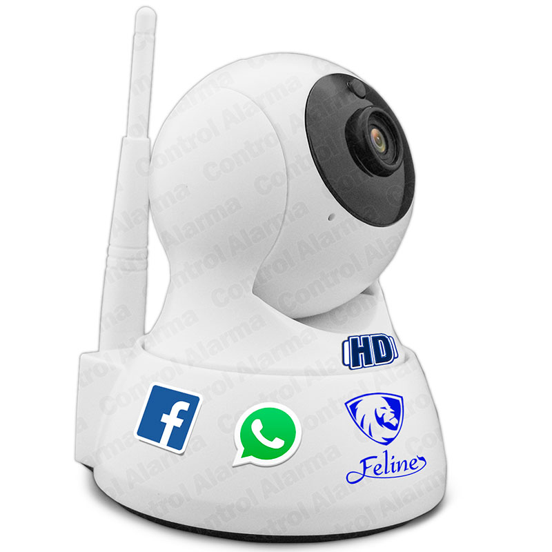 Camaras Ip Robot Seguridad Wifi Vigilancia Hd Dvr 128 Gb Color Blanco