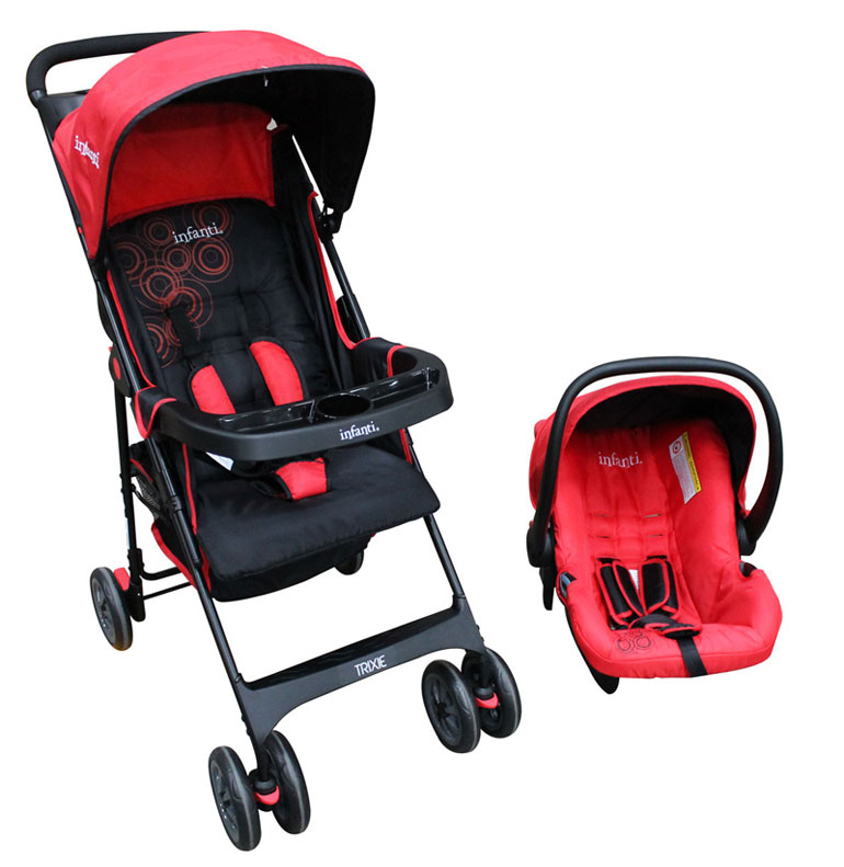 Carriola 4 En 1 Infanti Trixie Red And Blue