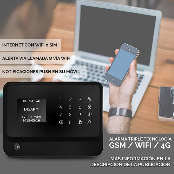  Alarma Gsm 4g Sistema Inalambrica Via App Seguridad Casa 5s