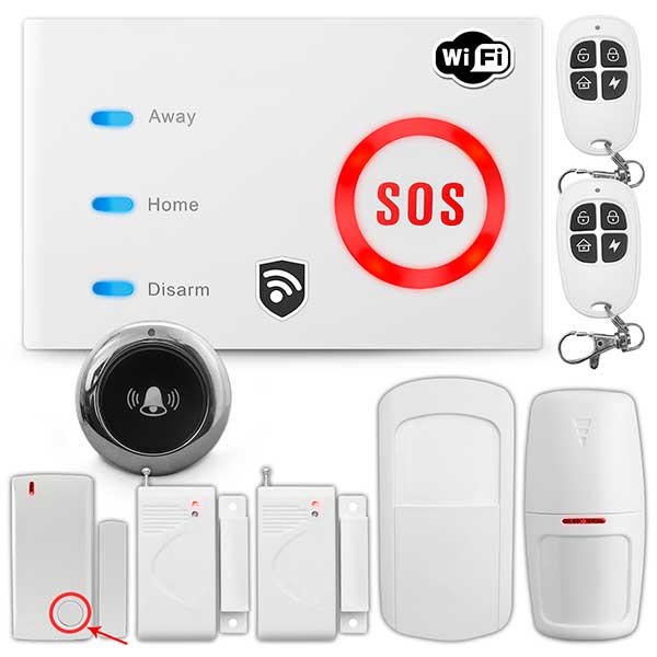 Alarmas Gsm Alerta Vigilancia Wifi Sos Seguridad Casa Kit 5s