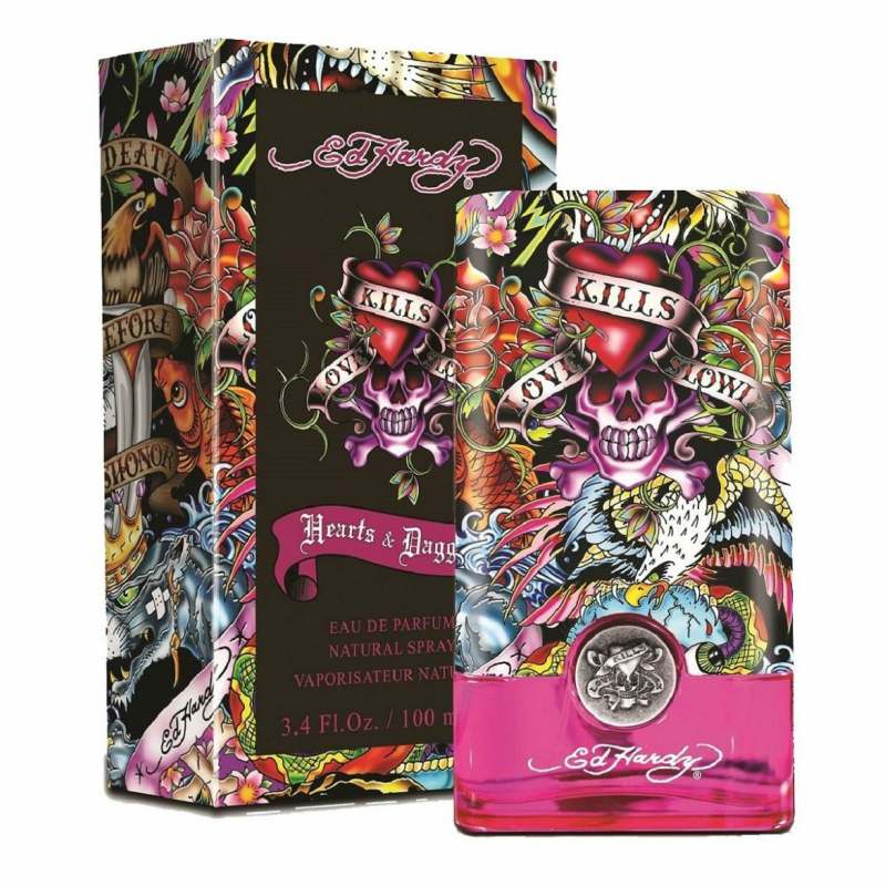 Perfume Ed Hardy Hearts & Daggers para Mujer de Christian Audigier EDP 100ML