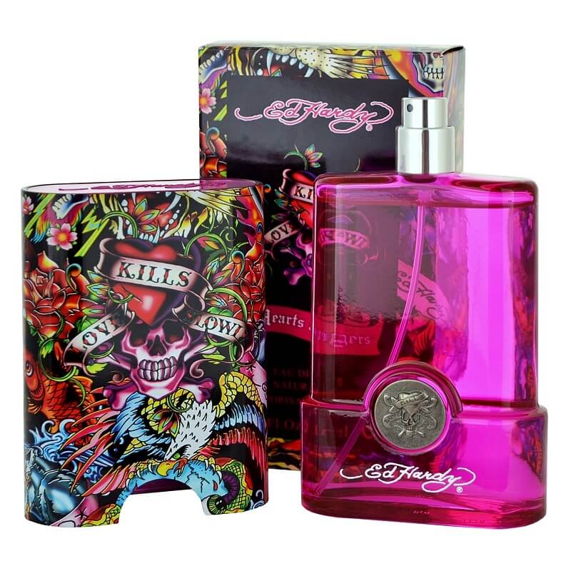 Perfume Ed Hardy Hearts & Daggers para Mujer de Christian Audigier EDP 100ML