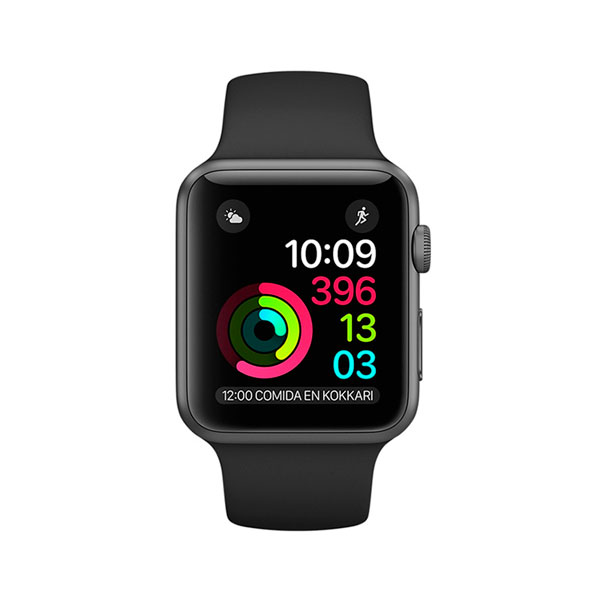 APPLE WATCH S1 38MM GRIS CORREA NEGRA APP-MPO22LL/A-GR