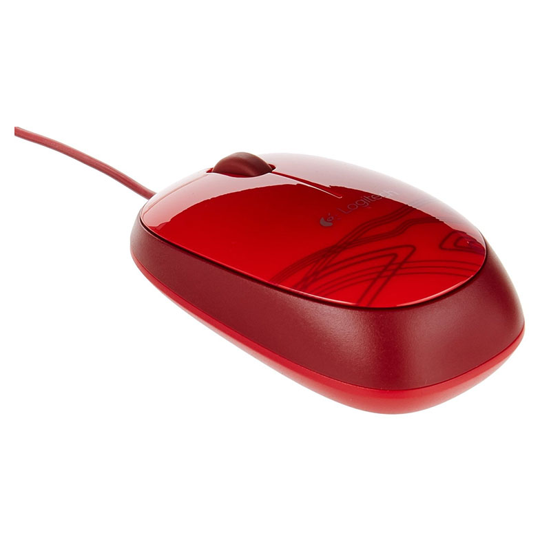 Mouse Optico Logitech M105 Alambrico USB Rojo