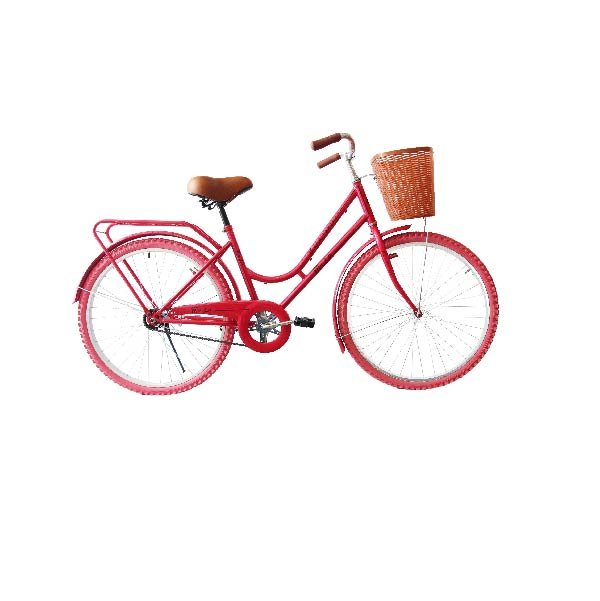 Bicicleta Maja Vintage Clasica Retro Urbana Rodada 26-Rojo Cereza