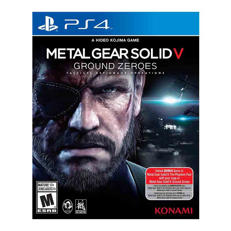 PS4 Juego Metal Gear Solid V Ground Zeroes Para PlayStation 4