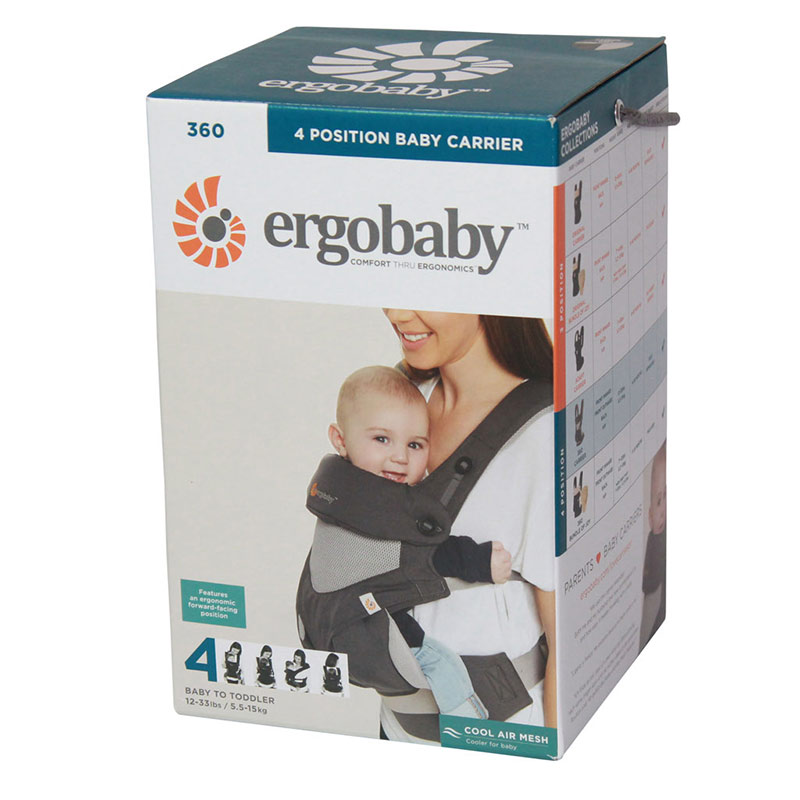 ergobaby 360 cool air carbon grey