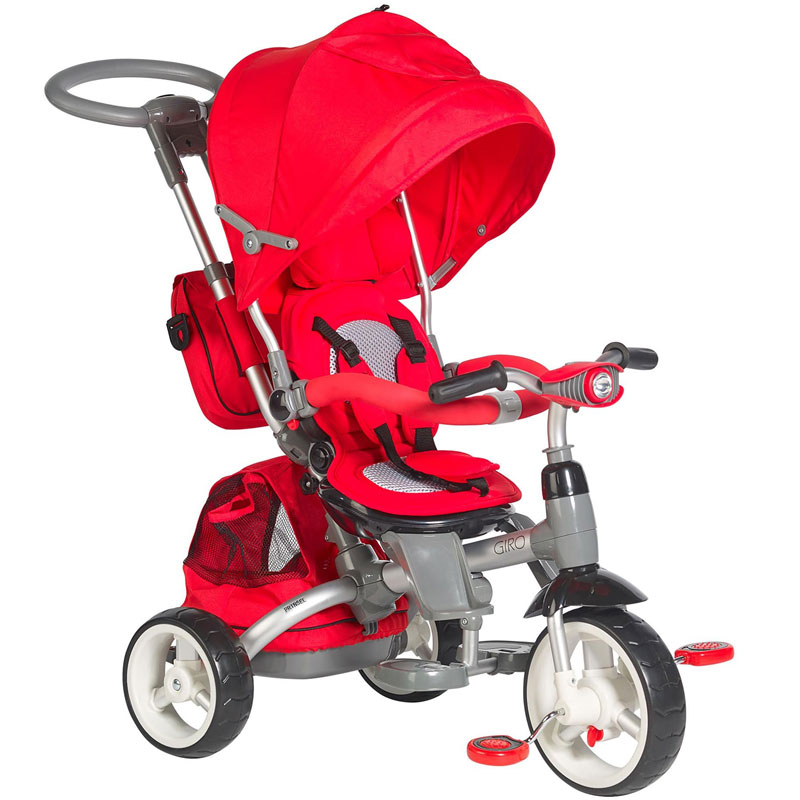 Triciclo Giro 6 En 1 Nino Bebe Rojo Prinsel