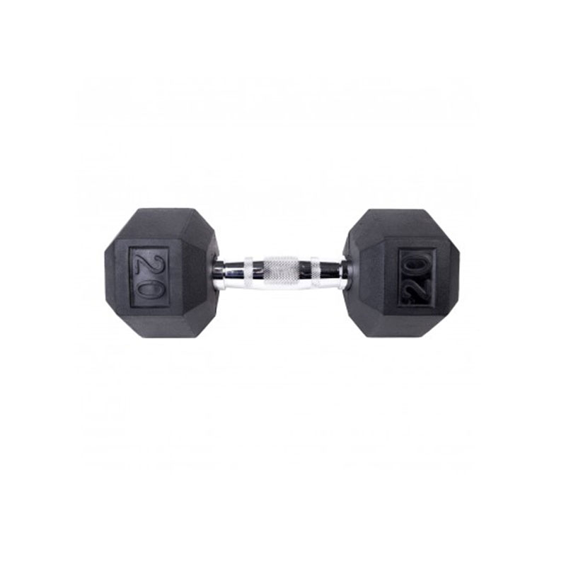 Mancuerna Hexagonal Con Protección De Caucho 20 Lb Body Fit