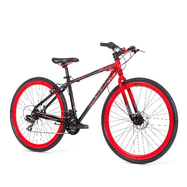 Bicicleta Mercurio Bronx Rod 700 Mod Hibrido 21 Vel Oferta-Rojo