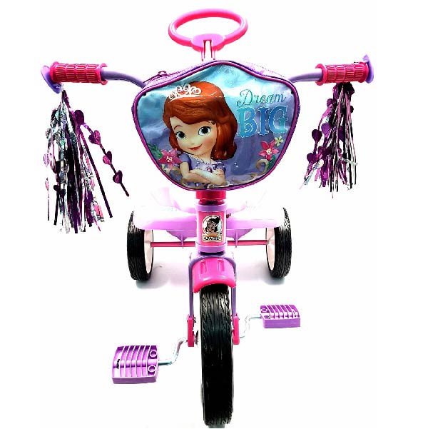 Triciclo Apache Princesa Sofia Con Cajuela Y Barra De Empuje Rodada 12