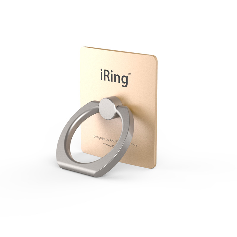 iRing Soporte para Celular Premium Oro + base Hook para situar