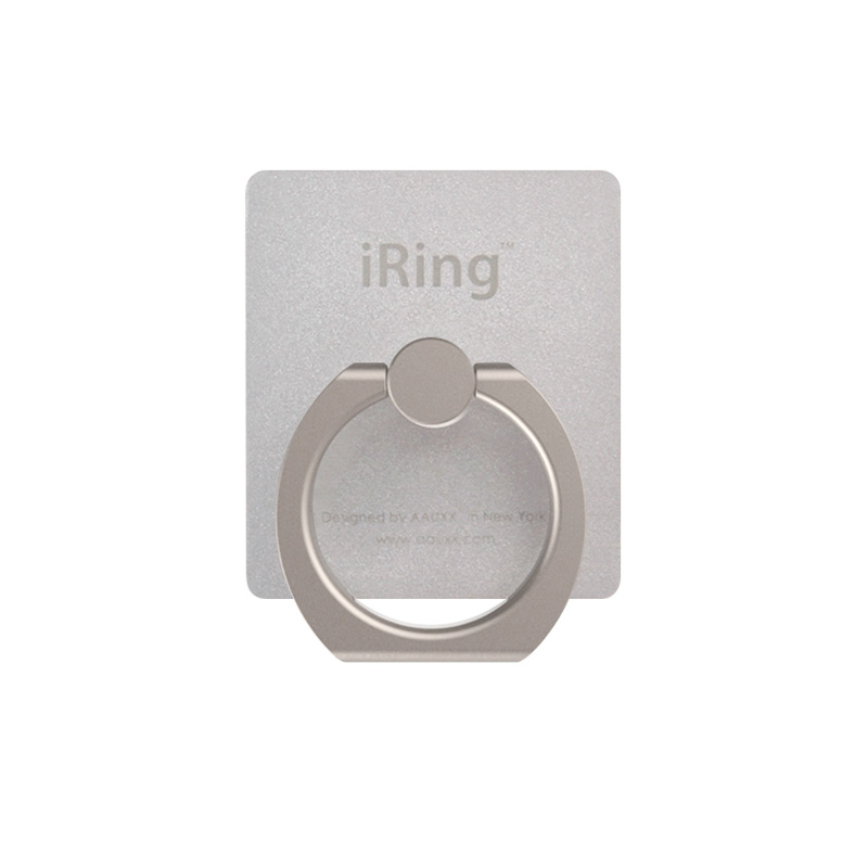 iRing Soporte para Celular Premium Plata + base Hook para situar