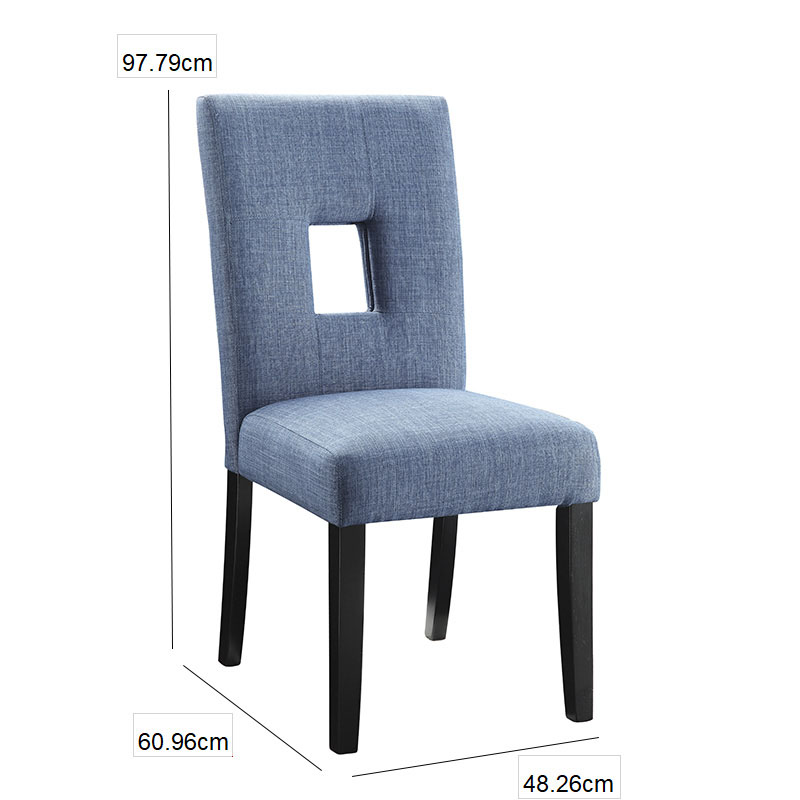 Set de 2 silla para comedor, azul - Coaster 106654