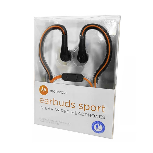 MOTOROLA EARBUDS SPORT M13MOEARSPONR NARANJA