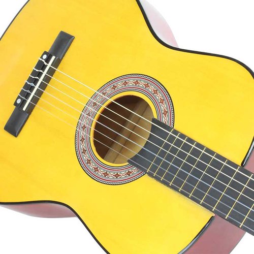 Guitarra Acustica Con Maletin Y Accesorios De Regalo - Amarillo