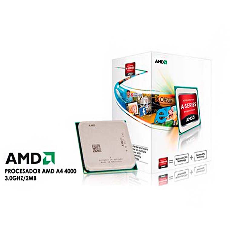 Procesador (APU) AMD A4-4000 a 3.0 GHz con Gráficos Radeon HD 7480D