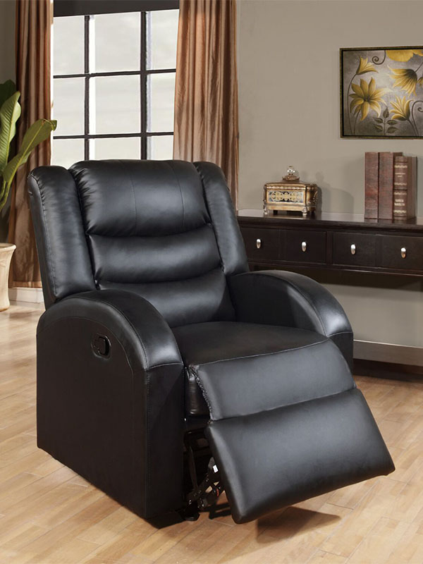 Sillon Reclinable, color Negro F6653 Poundex