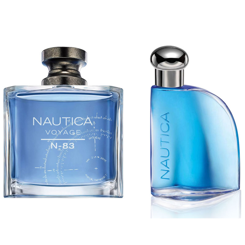  Paquete Perfumes Nautica Voyage N-83 y Nautica Blue 100ml para Caballero