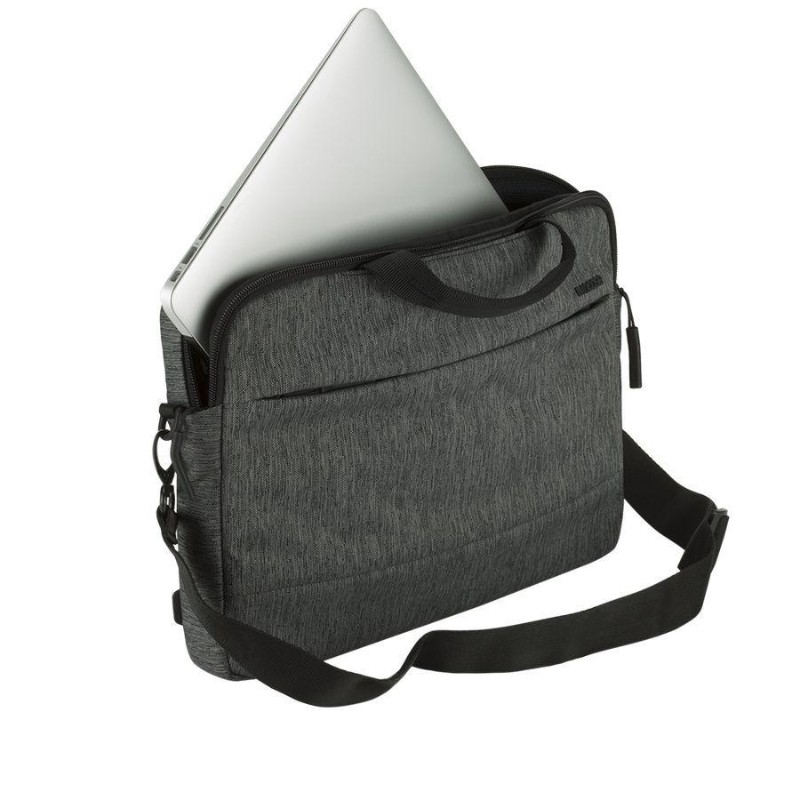 Mochila Incase City Collection 13 Brief Heather negro / Gunmetal gris