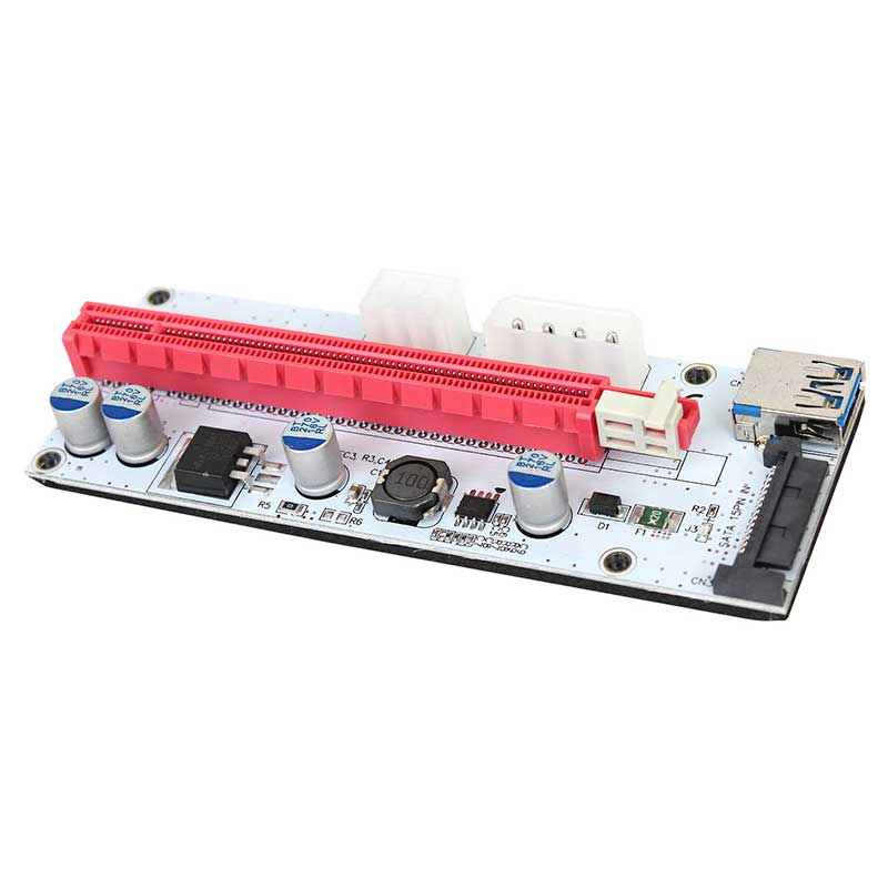Riser Mineria PCI-E 1x A 16x 3 En 1 Ver 008s