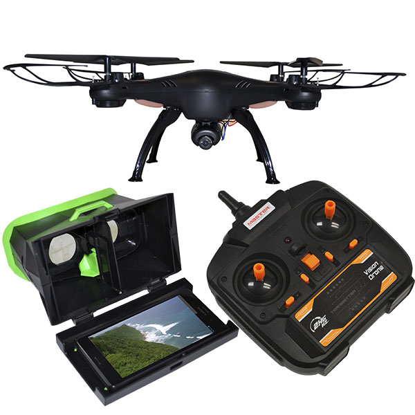 DRONE CUADRACOPTERO CON LENTES VR Y CONTROL 30MTS MASTER MS-DRONEVR