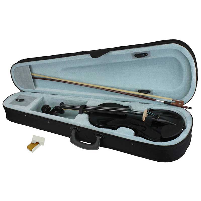 Violin 4/4 Acustico Profesional Madera Estuche Y Accesorios - Negro