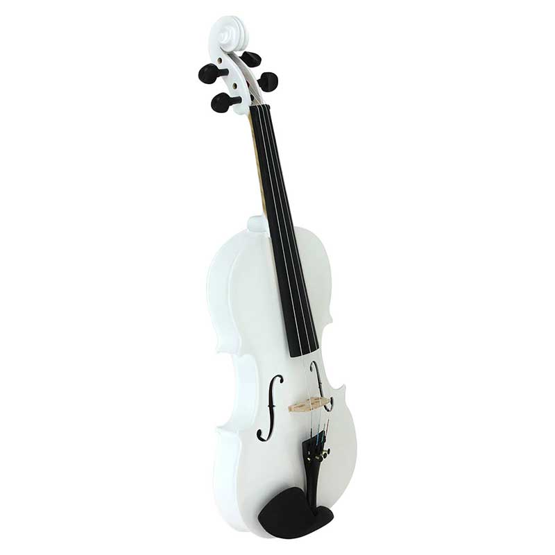 Violin 4/4 Acustico Profesional Madera Estuche Y Accesorios - Blanco