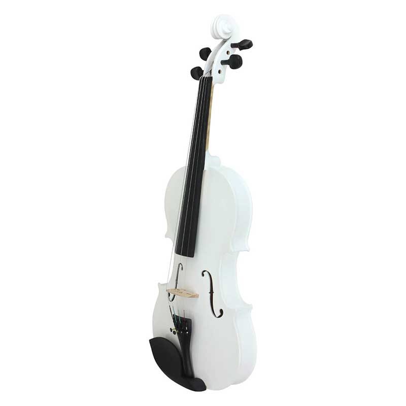 Violin 4/4 Acustico Profesional Madera Estuche Y Accesorios - Blanco