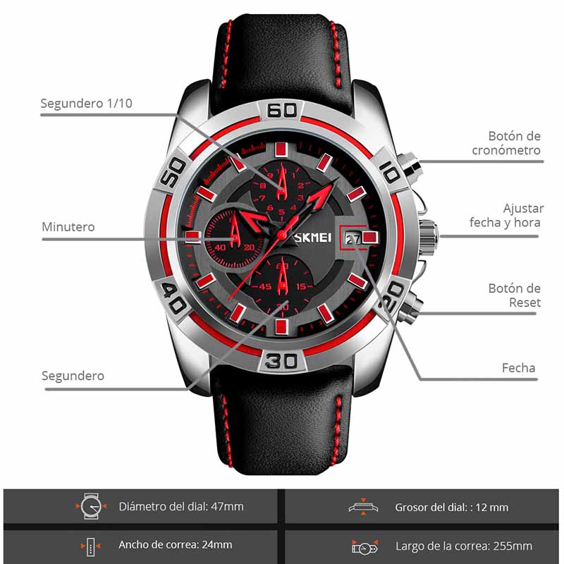 Reloj para Hombre Skmei, Deportivo,Modelo 9156.