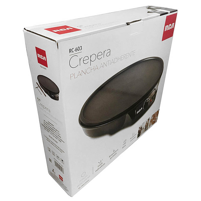 Crepera Electrica Rca Mod Rc-603 - Negro