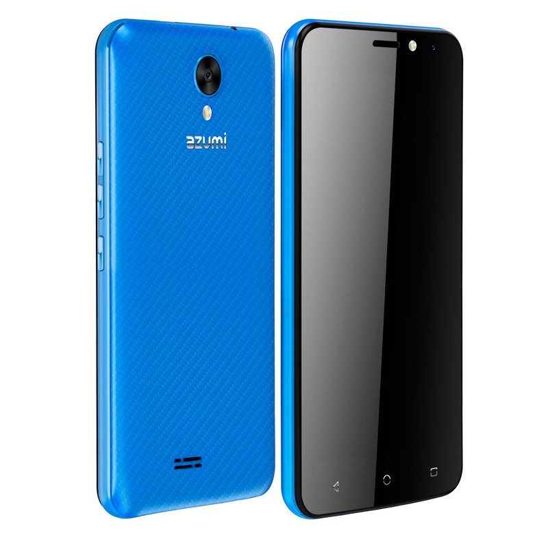 Celular Azumi Iro A5 Q Color Azul Telcel más bastón selfie de regalo