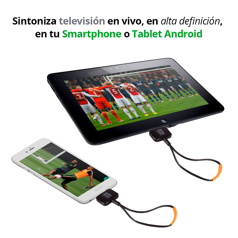 Redlemon Sintonizador de TV para Smartphone y Tablet Android OTG