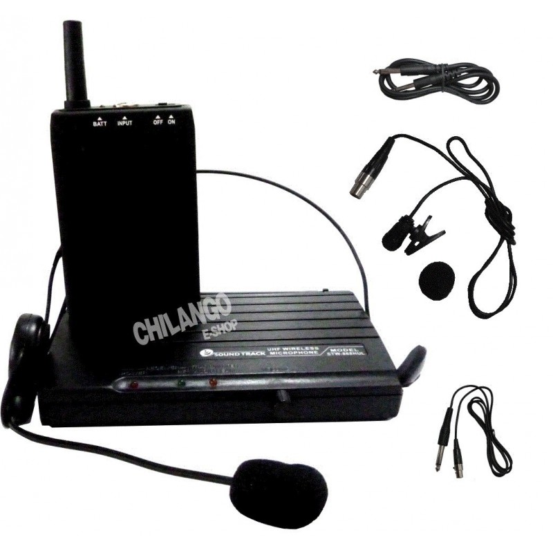 Microfonos Inalambricos Uhf Diadema Y Solapa Soundtrack Pro