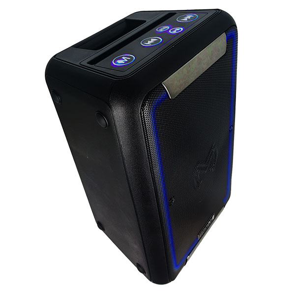 Master- Bocina bluetooth de 8 pulgadas, portátil, Lector USB y tarjeta TF, entradas de micrófono y radio FM