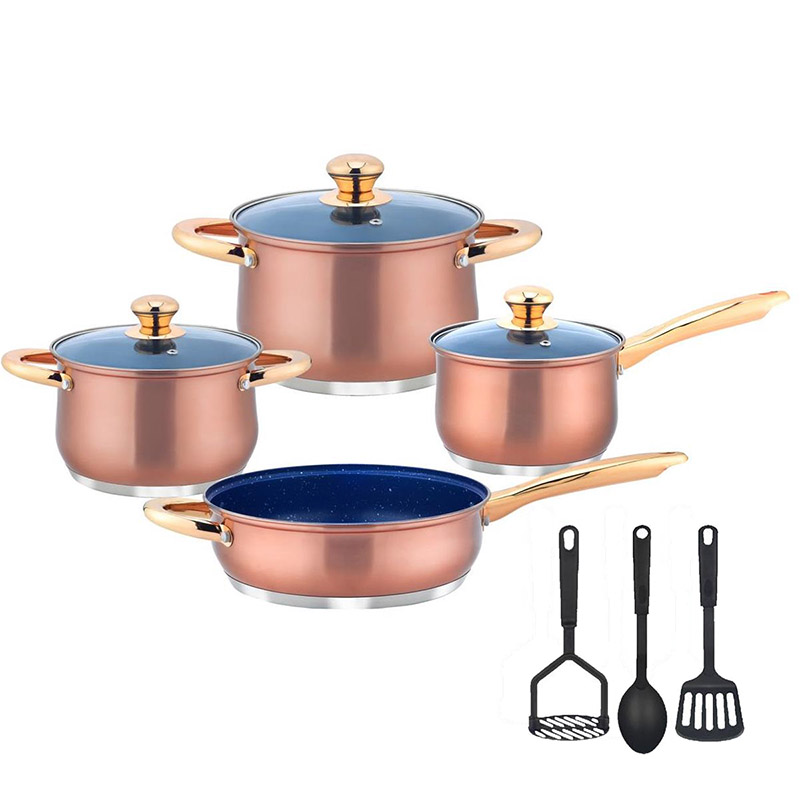 Batería De Cocina Copper 10 Piezas - Cobre